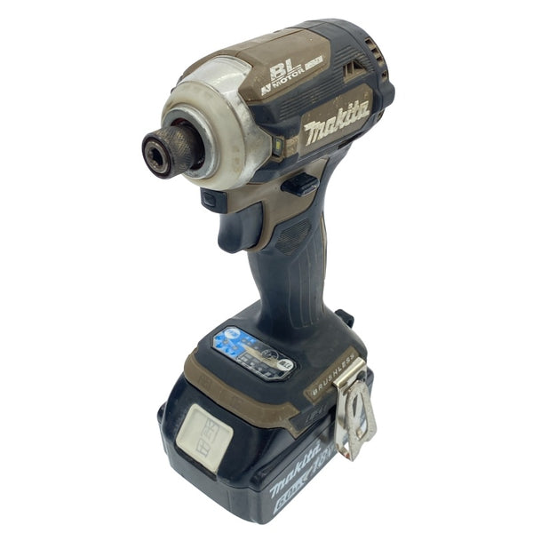 ☆中古品☆makita マキタ 18V 充電式インパクトドライバー TD171D 茶色/ブラウン バッテリ2個(6.0Ah5.0Ah) 充電器 ケース付118059 - 4