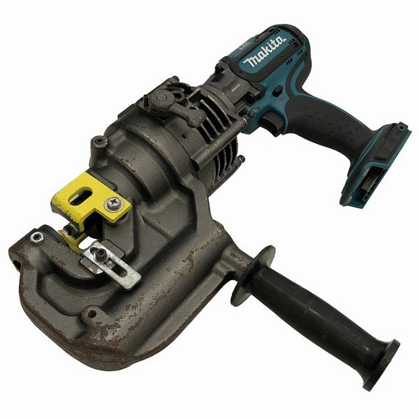 ☆中古品☆makita マキタ 18V 充電式パンチャー PP200D バッテリー2個(18V 6.0Ah) 充電器 ケース ダイス付134424 - 4
