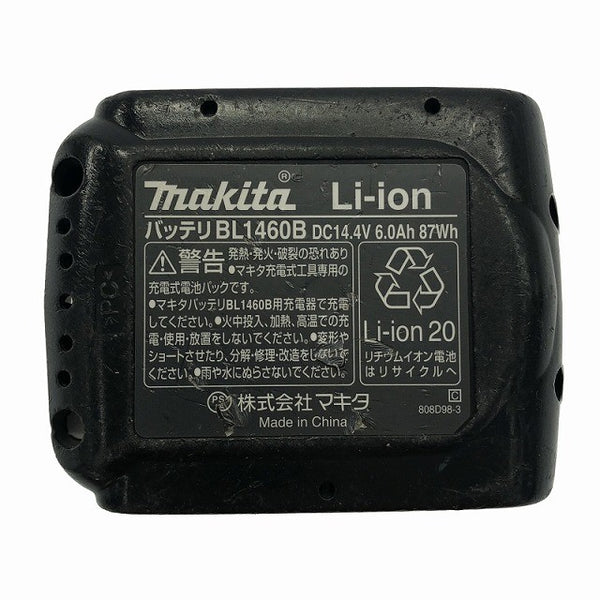 ☆中古品☆makita マキタ 14.4V 6.0Ah 純正 リチウムイオンバッテリー BL1460B 残量表示付 リチウムイオン電池 充電池 蓄電池 - 10