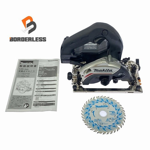 ☆極美品☆makita マキタ 125mm 18V 充電式マルノコ HS474D 本体のみ114395