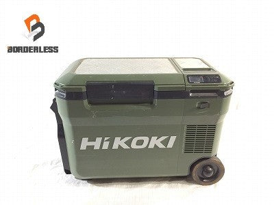 ☆中古品☆HiKOKI ハイコーキ 18V コードレス冷温庫 UL18DB フォレストグリーン ACアダプタ シガーソケット付 ※コメント必読