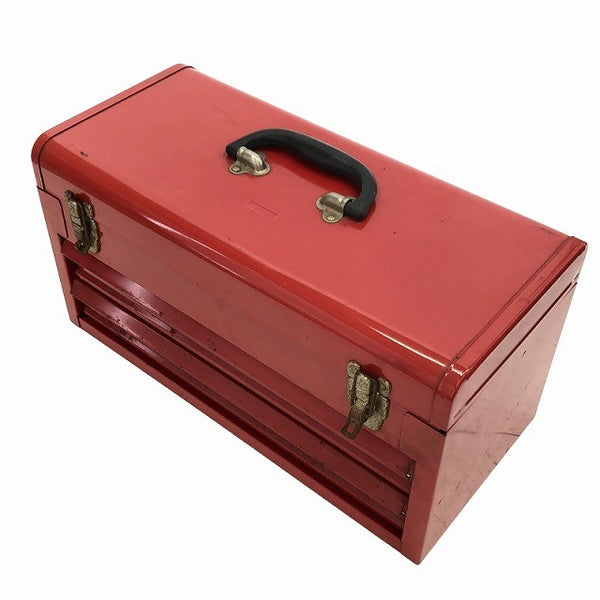 ☆中古品セット☆KTC 京都機械工具 ソケット複数 ドライバー 六角レンチ スパナ 2段工具箱 ツールボックス WATERLOO ※画像確認116793 - 3