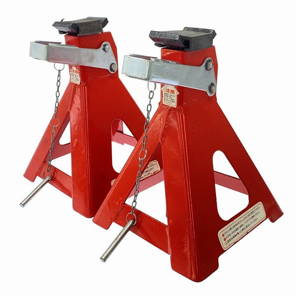 ☆中古品☆Meltec メルテック 4t ジャッキスタンド2 F-23 2台入 26～41cm 6段階調節131234 - 2