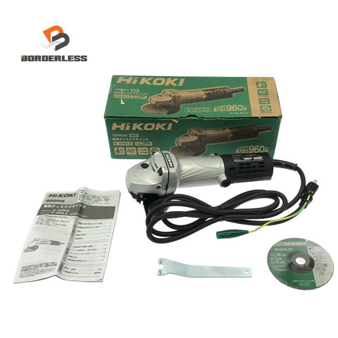 ☆未使用品☆HiKOKI ハイコーキ 100V 100mm ディスクグラインダー G10SL5 コード式 ディスクサンダー 研磨機 切断118398