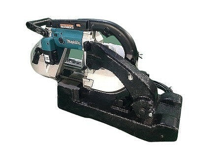 ☆比較的綺麗☆makita マキタ 100V ポータブルバンドソー 2107FW スタンド付 据置型 ロータリーバンドソー パイプ切断機 おまけ付 - 0