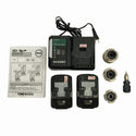 ☆中古美品☆TONE トネ 36V コードレス建方1番 CKS250 幅211mm シャーレンチ バッテリー2個(BSL36B18)充電器+パーツ+ケース133803 - 9