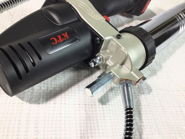 ☆未使用品☆ KTC ケーティーシー 18V コードレスグリースガンセット JTAE911 バッテリー1個 充電器 ケース 京都機械工具135876 - 8