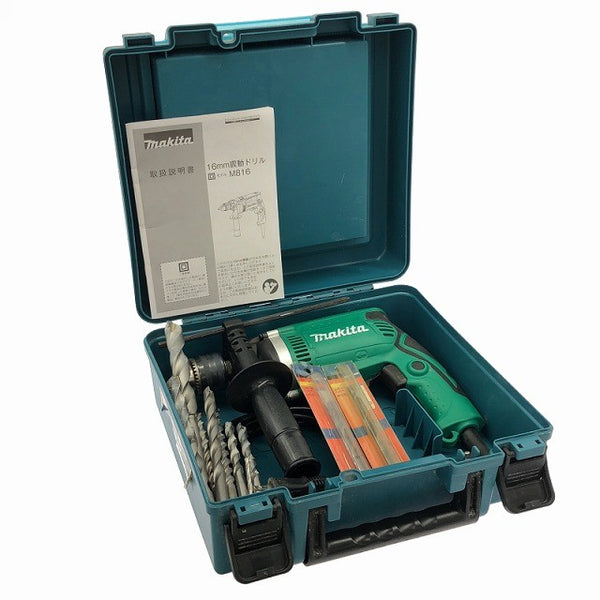 ☆比較的綺麗☆makita マキタ 100V 16mm 震動ドリル M816K ケース付 コード式 振動ドリル 電動ドリル 穴あけ DIY132982 - 2
