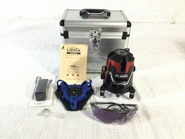 ☆未使用品☆SHINWA シンワ RASER ROBO LEXIA 51 No.70935 本体+パーツ+ケース レッド/赤 レーザーロボ レクシア 墨出器 墨出し107897 - 3