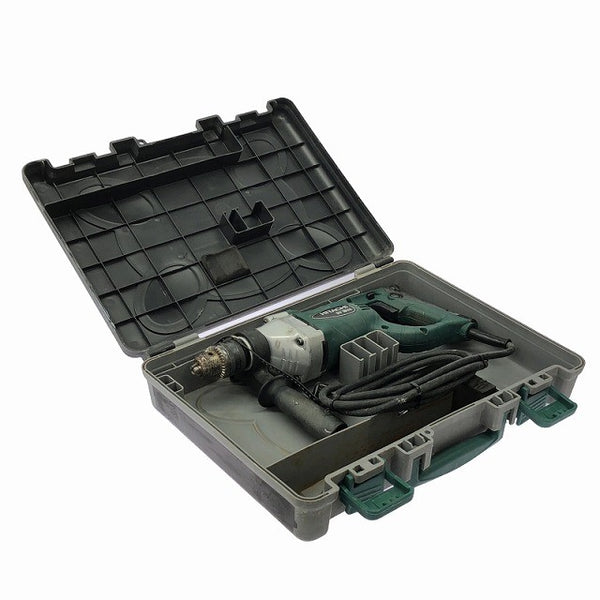 ☆中古品☆HITACHI 日立工機 100V 18mm 振動ドリル DV18VA チャックハンドル ケース付き DIY 穴あけ 電動工具 日曜大工131419 - 2