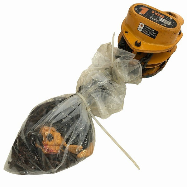 ☆中古品2個セット☆KITO キトー チェーンブロック M3形 CB010 荷重1.0ton/1ton 揚程2.5m 手動式 チェンブロック 吊り具 荷揚げ137278 - 2