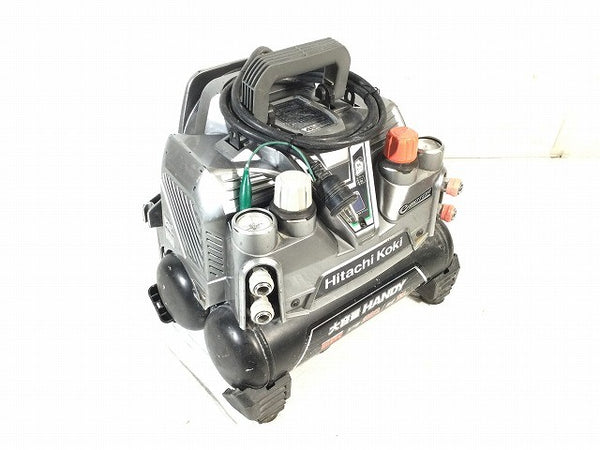 ☆中古品☆HITACHI 日立工機 100V 8L 常圧/高圧 エアコンプレッサー EC1245H2 高圧/常圧エアホース付き エアツール 大工道具114387 - 2