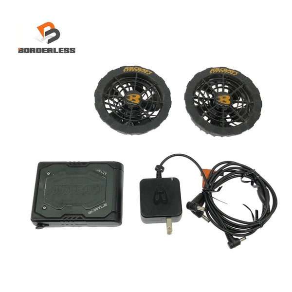 ☆中古品☆BURTLE バートル 22V エアークラフト用バッテリー AC08 ファンユニット AC08-1 ACアダプタ付 空調作業服用118674 - 1