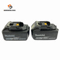 ☆中古品2個セット☆makita マキタ 18V 6.0Ah 純正 リチウムイオンバッテリー BL1860B 残量表示付 急速充電対応 蓄電池 充電池 雪マーク135736 - 1