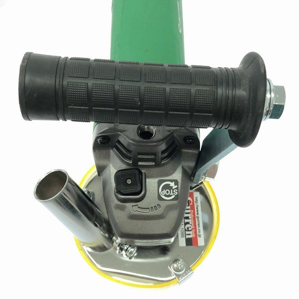 ☆極美品☆ HIKOKI ハイコーキ 100mm 電子ディスクグラインダ 細径 ブレーキ付 G10BYE2 紅蓮 集じんカバー付き 電動工具 研磨 研削117739 - 7