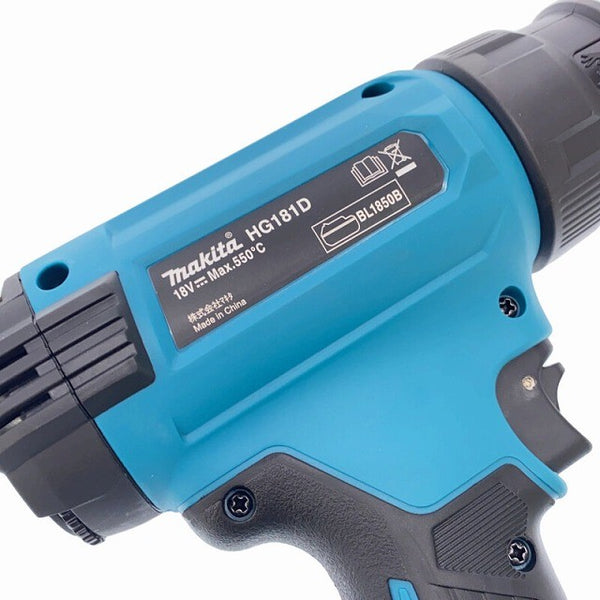 ☆未使用品☆makita マキタ 18V 充電式ヒートガン HG181DZK 本体+ケース アタッチメント ホットエアガン 設定温度 ～550度118053 - 9