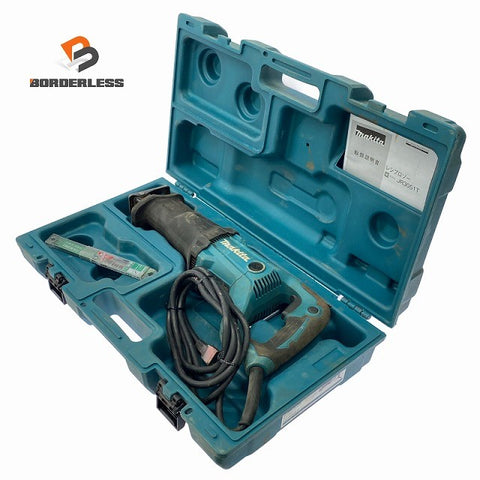 ☆中古品☆makita マキタ 100V レシプロソー JR3051T ケース付 コード式 セーバソー セーバーソー 多目的用 切断機 電気のこぎり128677