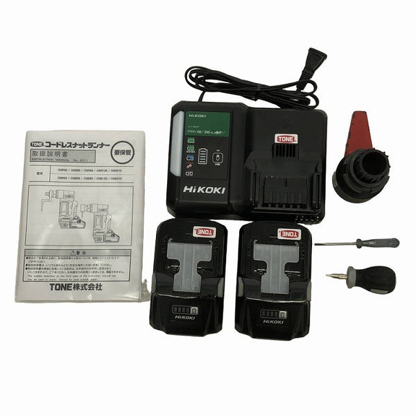 ☆比較的綺麗 中古品☆TONE トネ コードレスナットランナー CNB50 バッテリー2個(BSL36B18)充電器 パーツ ケース137379 - 10