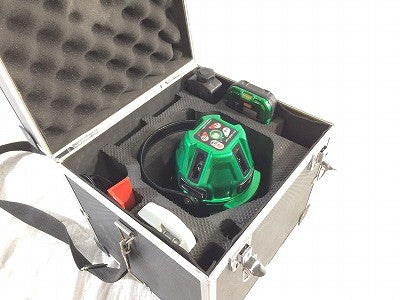 .☆中古品☆MAX マックス グリーンレーザ墨出器 LA-S801DG 受光器(LA-D5GNV) ケース付 グリーンレーザー墨出し器 - 0