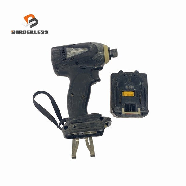 ☆中古品☆makita マキタ 14.4V 充電式インパクトドライバ TD134D バッテリー(14.4V 6.0Ah) 付き 電動工具 締め付け119147 - 1