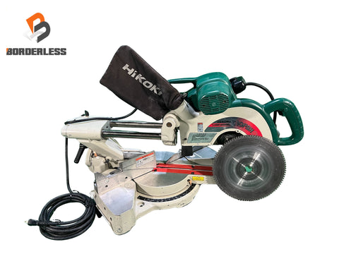 ☆中古品☆HIKOKI ハイコーキ 260mm 卓上スライド丸ノコ C10FSH ライト＋レーザー付 スライド丸のこ 切断機 電動工具 日立 HITACH121894