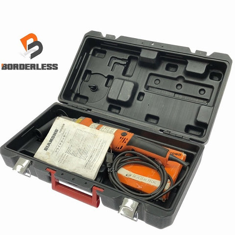 ☆中古品☆IKK DIAMOND 100V ツライチカッター DFC-20A 純正チップソー2枚 六角棒レンチセット ケース付 鉄筋カッター 電動工具