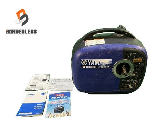☆中古品☆ YAMAHA ヤマハ 1.6kVA 防音型インバータ発電機 EF1600iS 青/ブルー 本体+パーツ アウトドア 防災128849 - 1