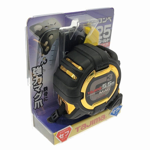 ☆未使用3個セット TAJIMA タジマ コンベックス 5.5m GLM25-55BL SFG3GLM25-55BL 5.0m GASFGLM2550 スケール 巻き尺 メジャー138489 - 0