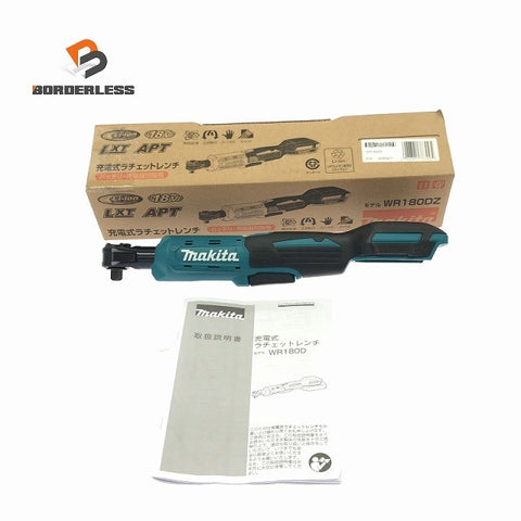 ☆未使用品☆makita マキタ 18V 充電式ラチェットレンチ WR180DZ 本体のみ 角ドライブ 9.5mm コードレス ラチェットハンドル135713
