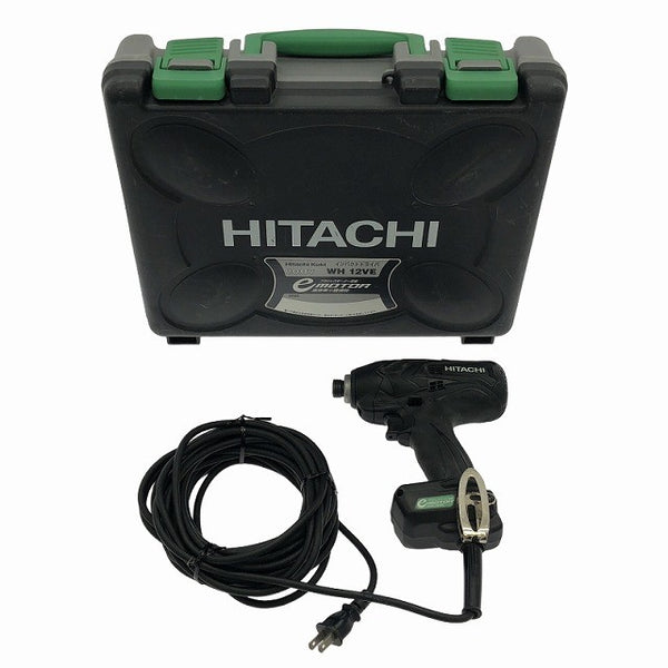 ☆中古品☆HITACHI 日立工機 100V インパクトドライバー WH12VE(SCB) 黒/ブラック ケース付 コード式 電動工具109241 - 3