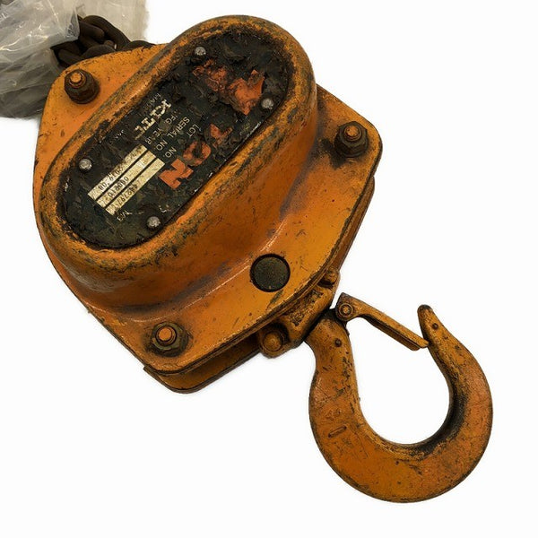 ☆中古品2個セット☆KITO キトー チェーンブロック M3形 CB010 荷重1.0ton/1ton 揚程2.5m 手動式 チェンブロック 吊り具 荷揚げ機135610 - 3