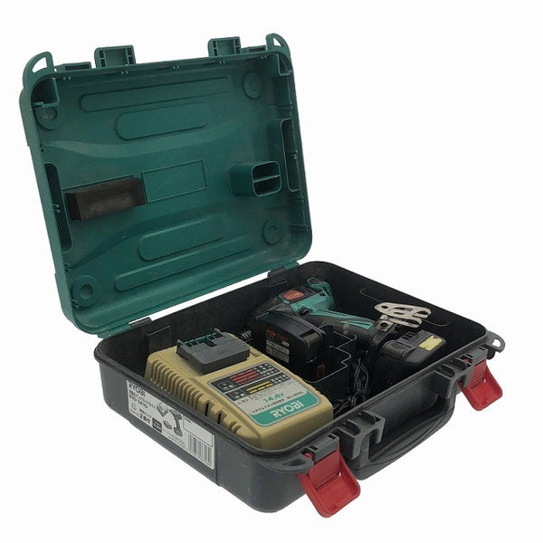 ☆中古品☆RYOBI リョービ 14.4V 充電式インパクトドライバー BID-1410 バッテリ2個(500mAh) 充電器 ケース付 コードレス117513 - 2