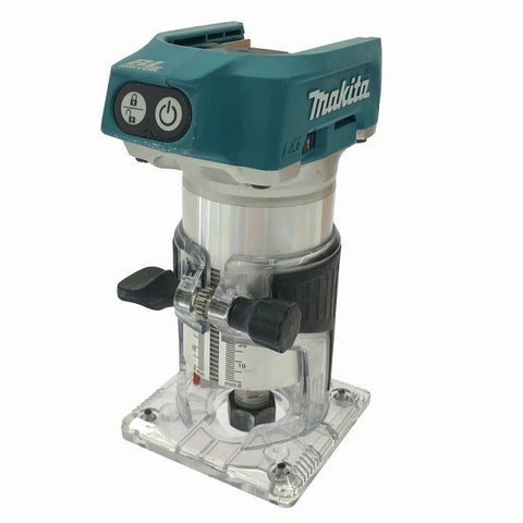 ☆中古品☆makita マキタ 18V 充電式トリマ RT50DZ コードレス トリマー/ルーター ダイヤル変速 木材加工 電動工具136604 - 0