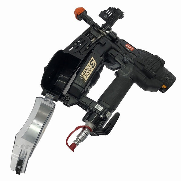 ☆中古美品☆MAX マックス 41mm 高圧ターボドライバー HV-R41G5-BK 限定色 黒/ブラック 本体+パーツ+ケース ねじ/ネジ 釘/クギ - 9