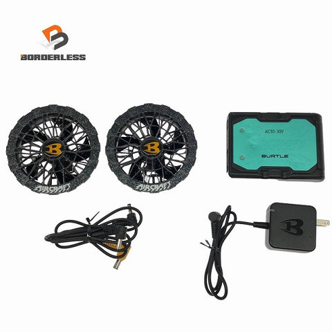 ☆比較的綺麗セット☆BURTLE バートル 30V エアークラフト専用バッテリー AC10 マーリン ファンユニット AC10-2 京セラ135341