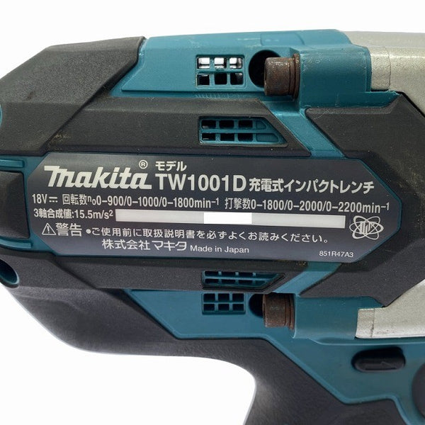 ☆比較的綺麗です☆makita マキタ 18V 充電式インパクトレンチ TW1001D 本体のみ 電動工具 締め付け ナット取付128993 - 6