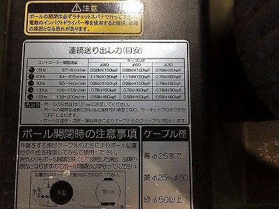 ☆美品☆IKURA イクラ 育良精機 三相200V パワーボール ISK-PB203 インバータ制御連動式 ケーブル中間送り機 延線ボール 電設工事 116783 - 9