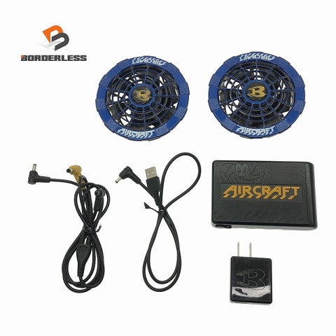 ☆中古品☆BURTLE バートル 12V エアークラフト専用バッテリー AC230 黒 ファンユニット付 空調作業服用 京セラ118037