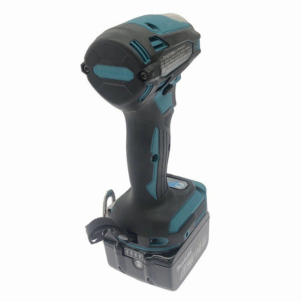 ☆中古極美品☆makita マキタ 14.4V 充電式インパクトドライバー TD162DRGX 青/ブルー バッテリ2個(6.0Ah) 充電器 ケース付135838 - 5