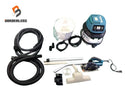 ☆中古品セット☆makita マキタ 100V 125mm 防じんマルノコ 5205FX 乾湿両用 集じん機 481 ホース＋パイプ＋ノズル付 工具連動 - 1