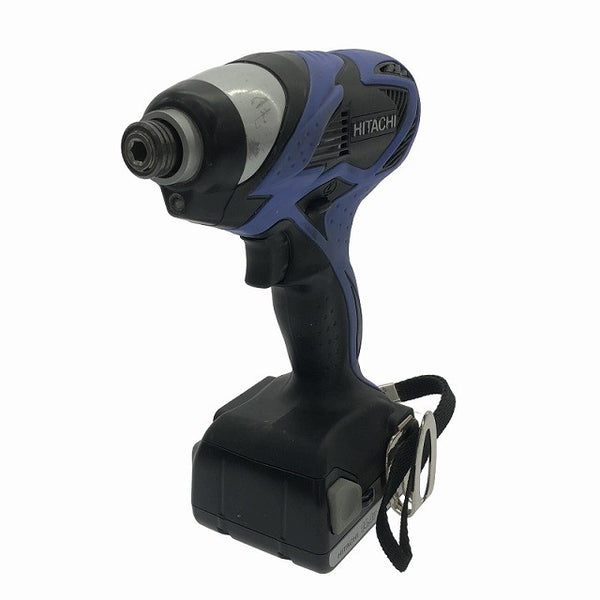 ☆中古品☆HITACHI 日立工機 14.4V コードレスインパクトドライバー FWH14DSAL バッテリ2個(1.5Ah) 充電器 ケース付 充電式 - 4