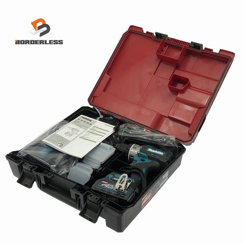 ☆未使用品☆makita マキタ 40Vmax 充電式振動ドライバドリル HP003GRDX バッテリー2個(40Vmax 2.5Ah) 充電器 ケース付126108