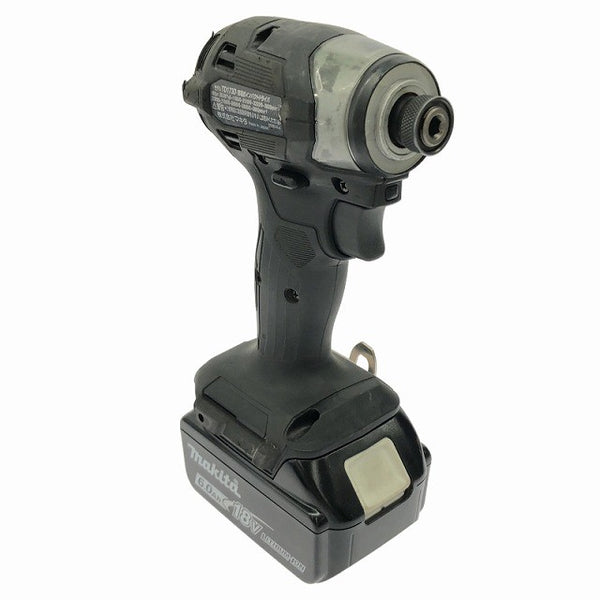 ☆中古品☆makita マキタ 18V 充電式インパクトドライバ TD173DRGXB 黒/ブラック バッテリー2個(18V 6.0Ah)充電器 ケース付133783 - 5