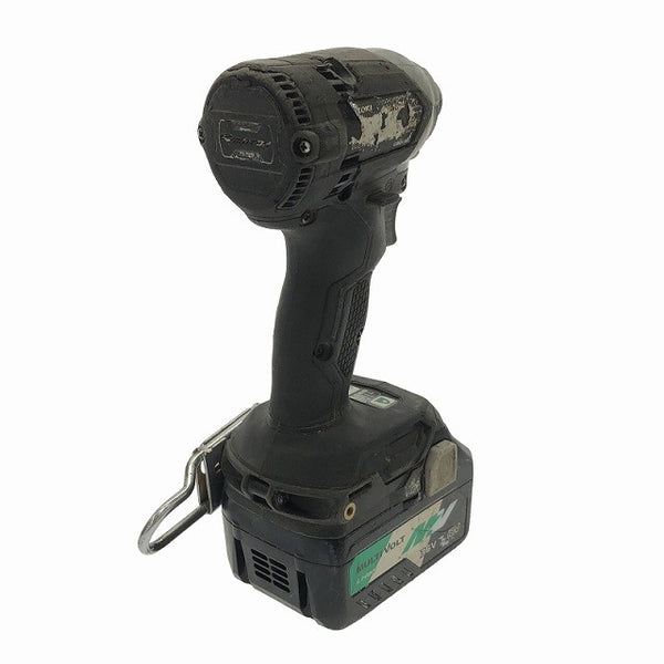 ☆中古品☆ HIKOKI ハイコーキ 18V コードレスインパクトドライバー WH18DC 黒 マルチボルトバッテリー2個(2.5Ah)充電器+ケース117384 - 6