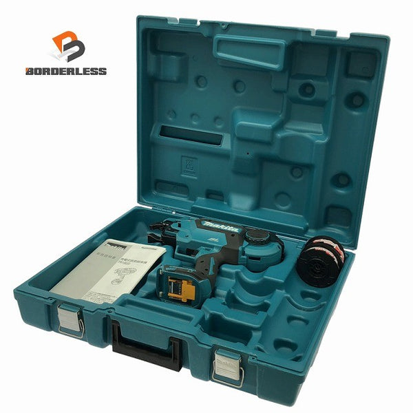 ☆中古比較的綺麗☆makita マキタ 18V 鉄筋結束機 TR180D 本体＋ワイヤー＋ケース付 コードレス バッテリー式134031 - 1