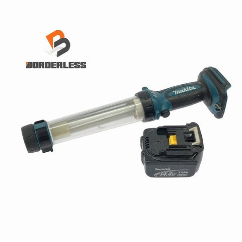 ☆中古品☆makita マキタ 14.4V/18V 充電式蛍光灯 ML184 バッテリ1個(14.4V3.0Ah)付 コードレス ワークライト 作業ライト 投光器