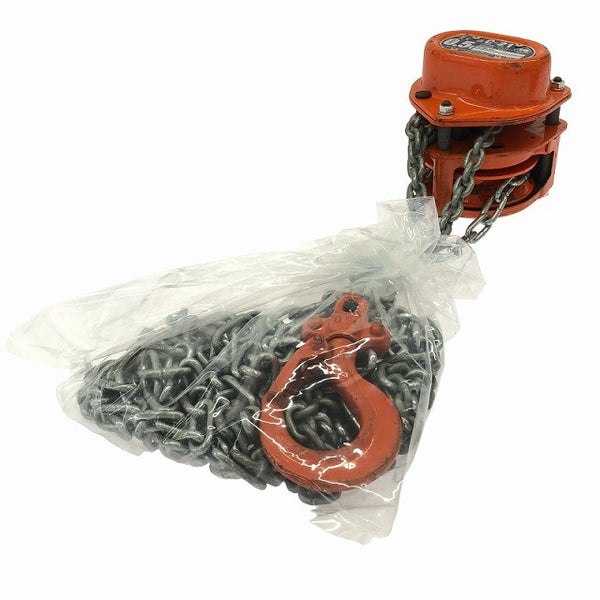 ☆中古比較的綺麗2個セット 象印チェンブロック エレファント フック式 チェーンブロック C-21/C21型 C21-00525 荷重0.5ton/500kg133140 - 4