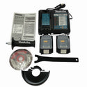 ☆未使用品 makita マキタ 18V 125mm 充電式ディスクグラインダー GA518DRGX バッテリ2個(6.0Ah) 充電器 ケース付 コードレス133226 - 10