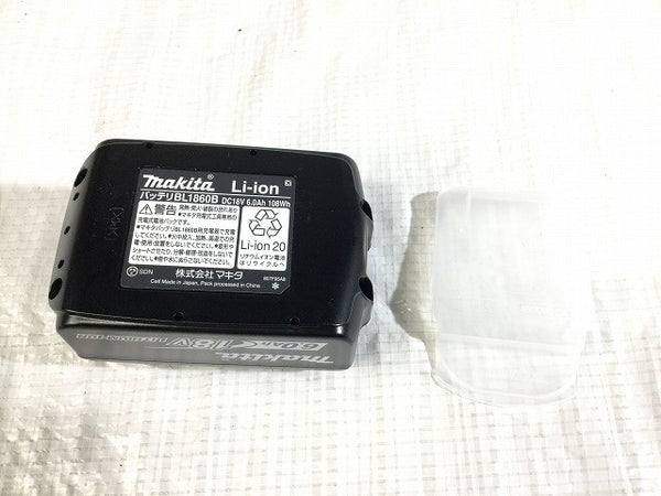 ☆極美品 充電回数1回☆makita マキタ 18V 6.0Ah 純正 リチウムイオンバッテリー BL1860B リチウムイオン電池 充電池 蓄電池134176 - 10