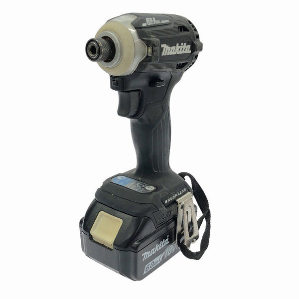 ☆比較的綺麗☆makita マキタ 18V 充電式インパクトドライバー TD171DRGXB 黒/ブラック バッテリ2個(18V6.0Ah) 充電器 ケース付116463 - 4